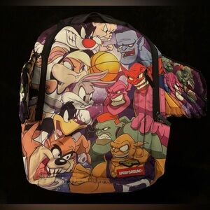 RARE Sprayground Space Jam Wings Good vs. Evil Backpack